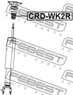 Отбойник заднего амортизатора зад прав лев Febest CRD-WK2R Джип Додж 1986₽