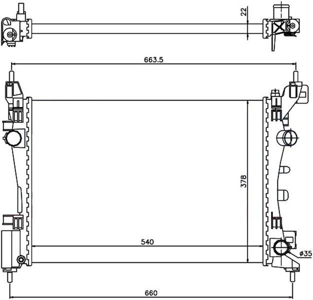 Радиатор - AUTOLEADER PG-CORS-1226