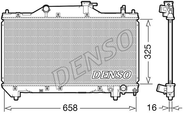 Радиатор системы охлаждения - Denso DRM50131