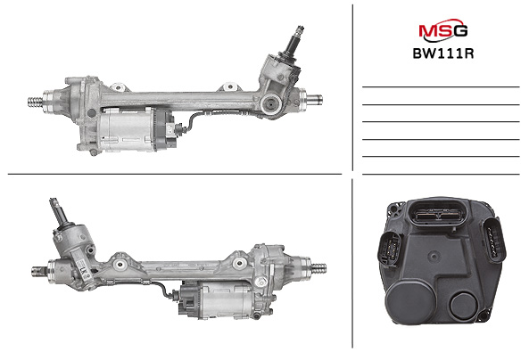 Рулевая рейка с ЭУР восстановленная BMW 3 F30 / F31 / F34 / F35 2011-, BMW 4 F32 / F33 / F36 2012- - MSG Rebuilding BW111R