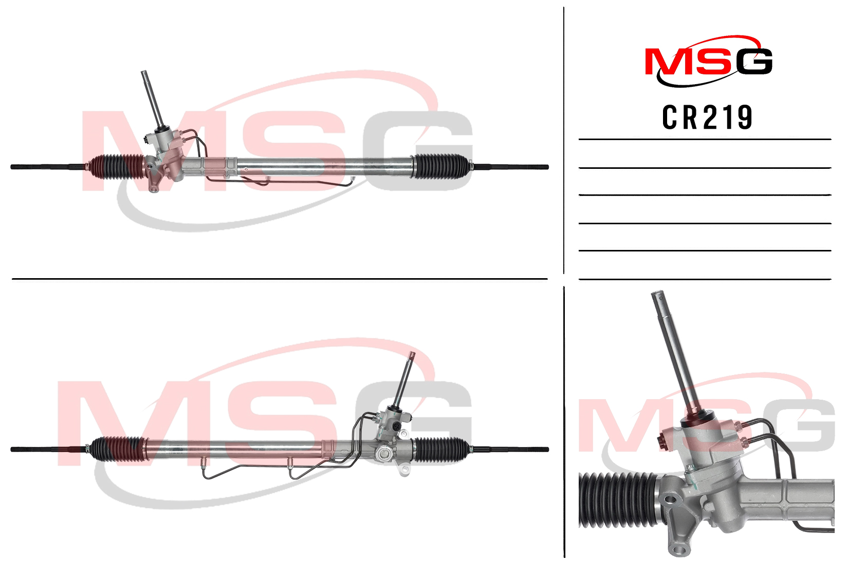 Рулевая рейка c ГУР новая Chevrolet Camaro v 2009-2015 - MSG CR219