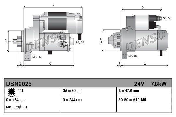 Стартер - Denso DSN2025