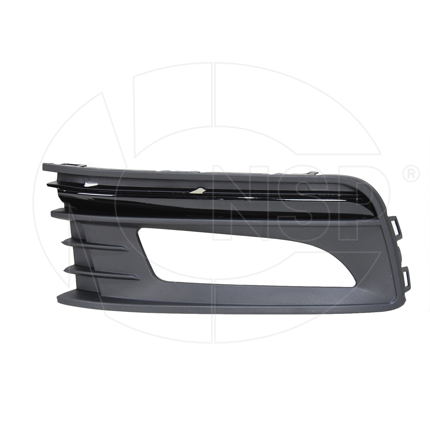 Рамка фары противотуманной правой volkswagen Polo v sedan (15-20) (черная) - NSP NSP086RU854662DBUS