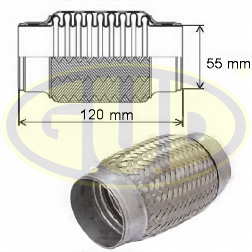 Гофра глушителя - GUD GFP355120