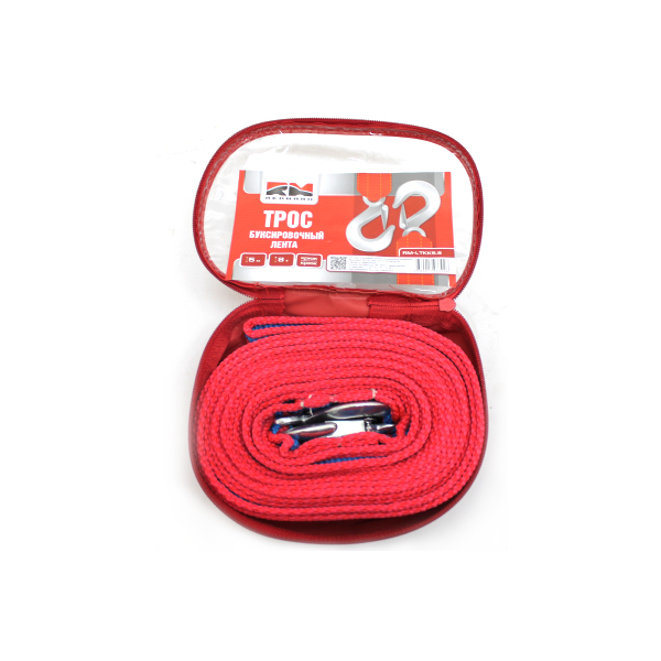 Трос буксировочный лента (5 м 8 т.) крюк/крюк RedMark - RedMark RMLTKK58