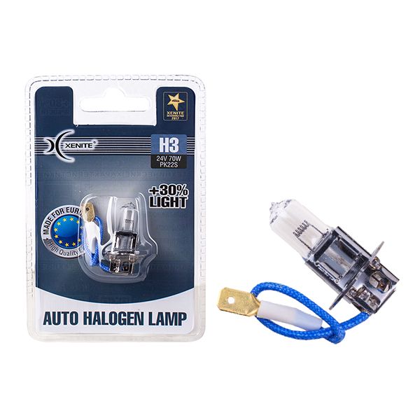 Лампа галогеннаяная xenite h3 24v (pk22s) яркость +30% - XENITE 1 007 135