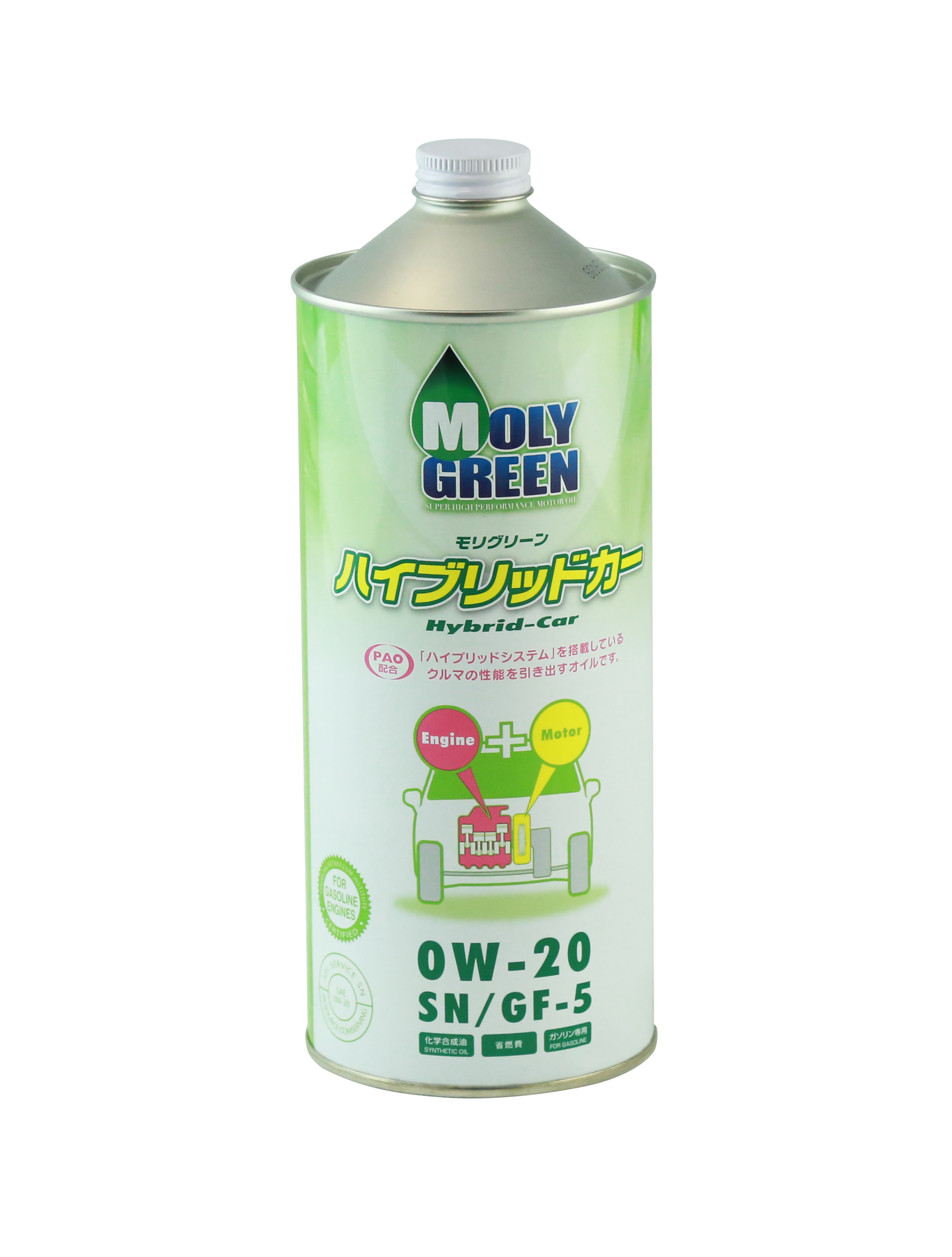 Масло моторное moly green hybrid 0w20 sn?gf-5 1л - MOLYGREEN 470 100