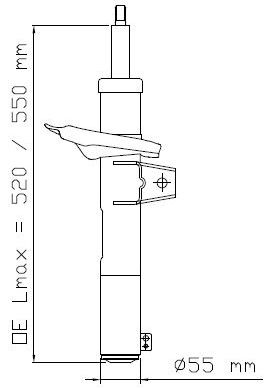 Амортизатор подвески | перед лев | KYB                3358015