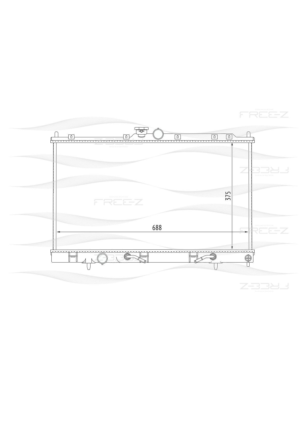 Радиатор - FREE-Z KK0157