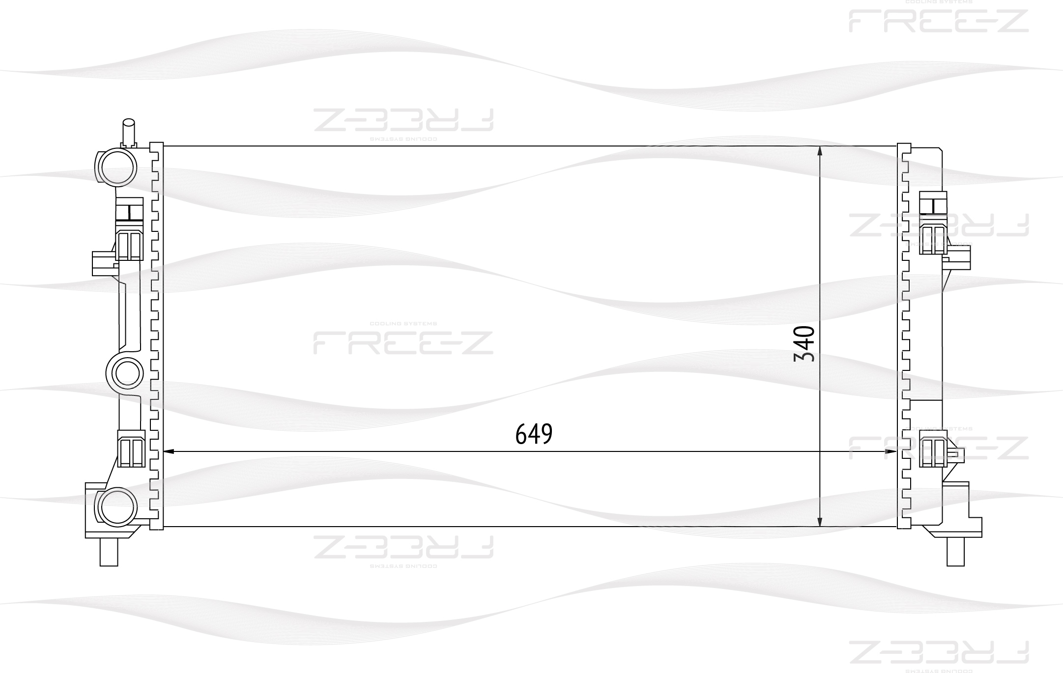 Радиатор - FREE-Z KK0187