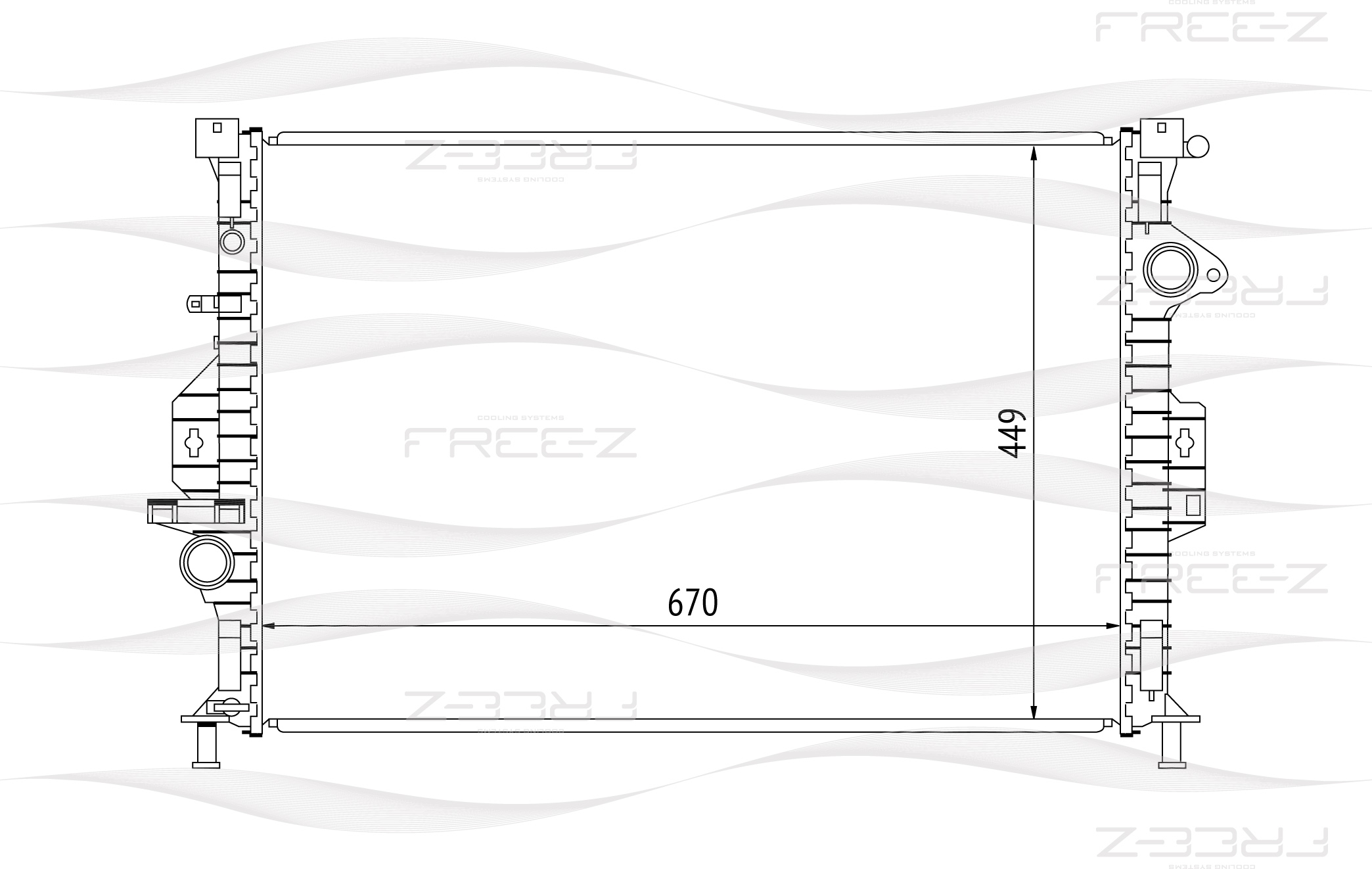 Радиатор - FREE-Z KK0215