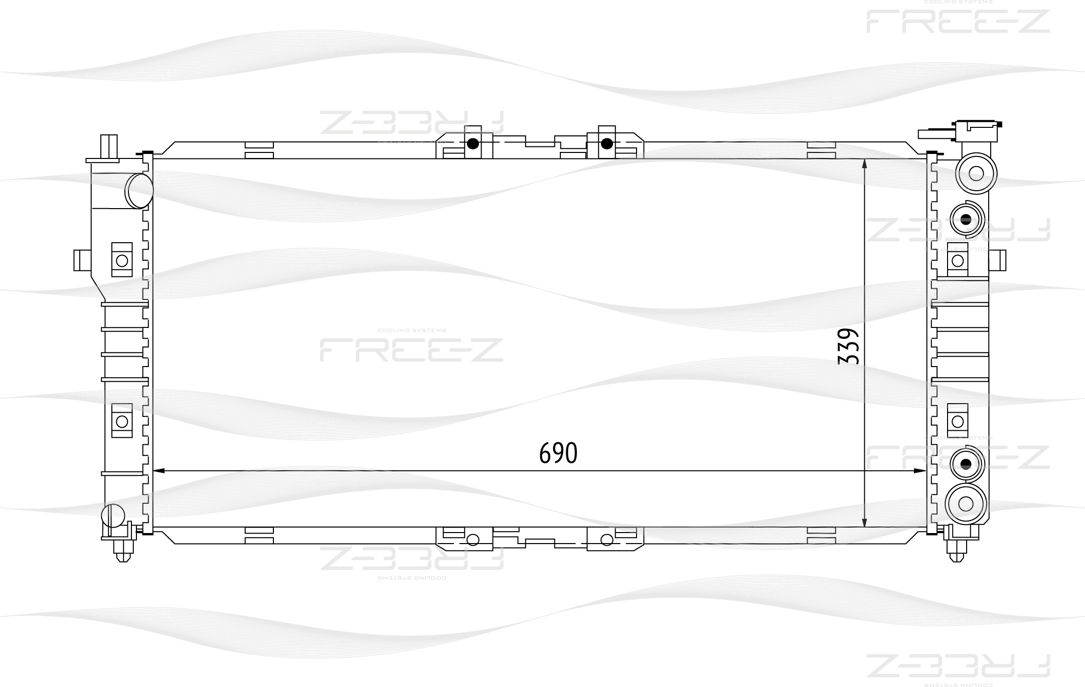 Радиатор - FREE-Z KK0151