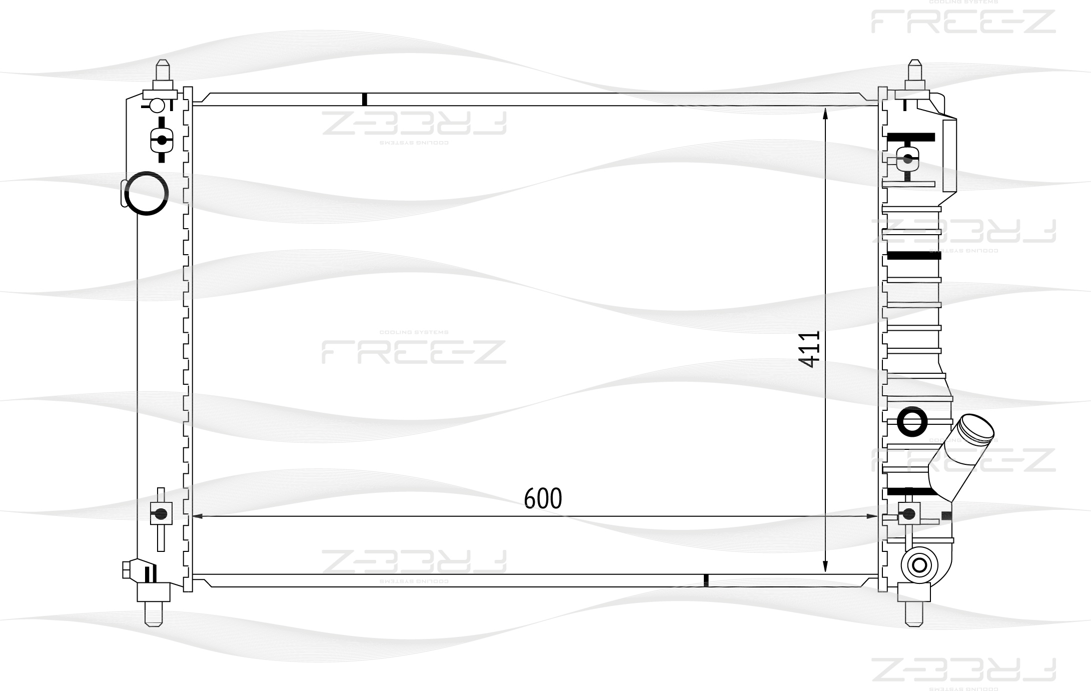 Радиатор - FREE-Z KK0141