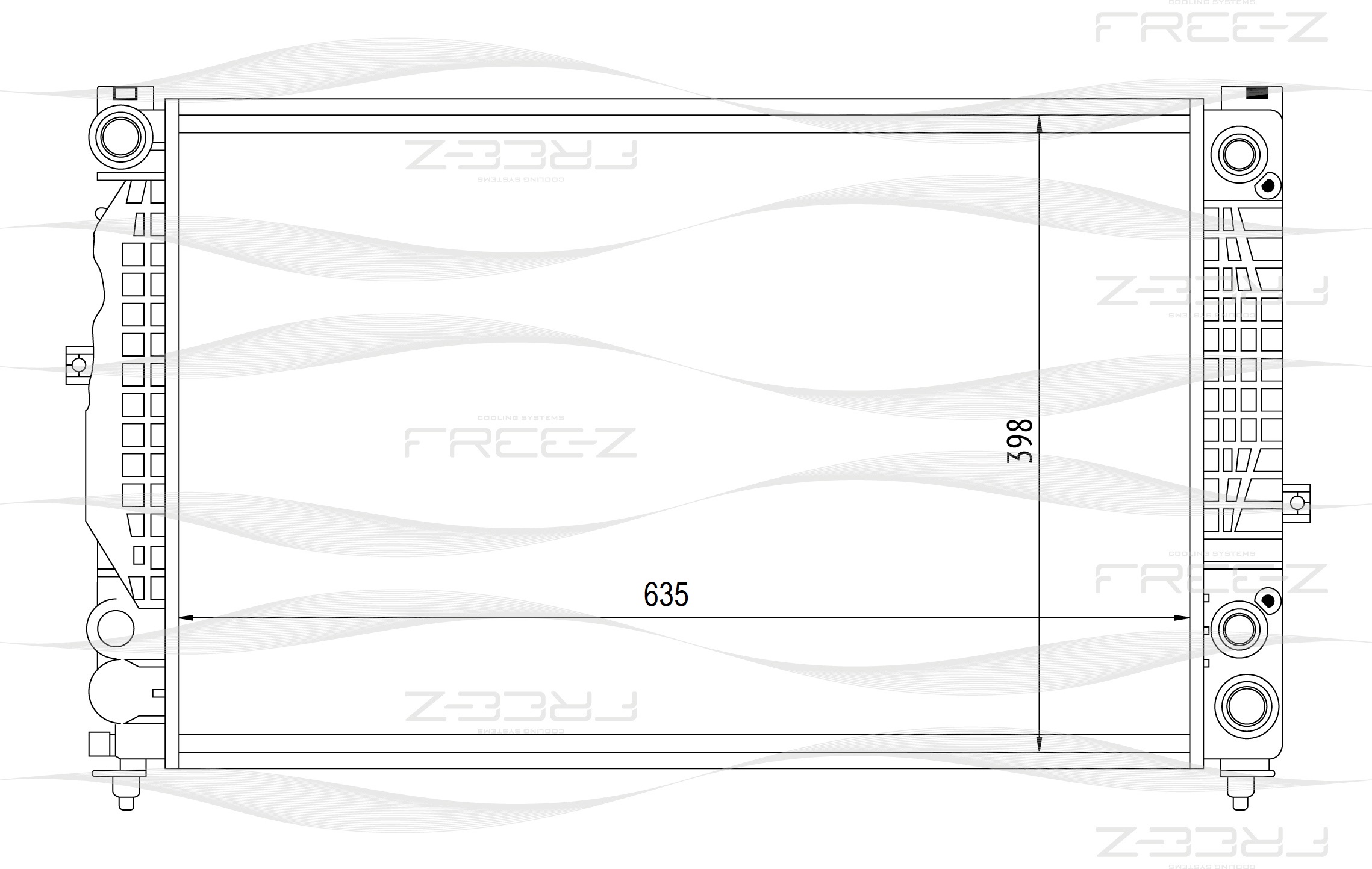 Радиатор - FREE-Z KK0106