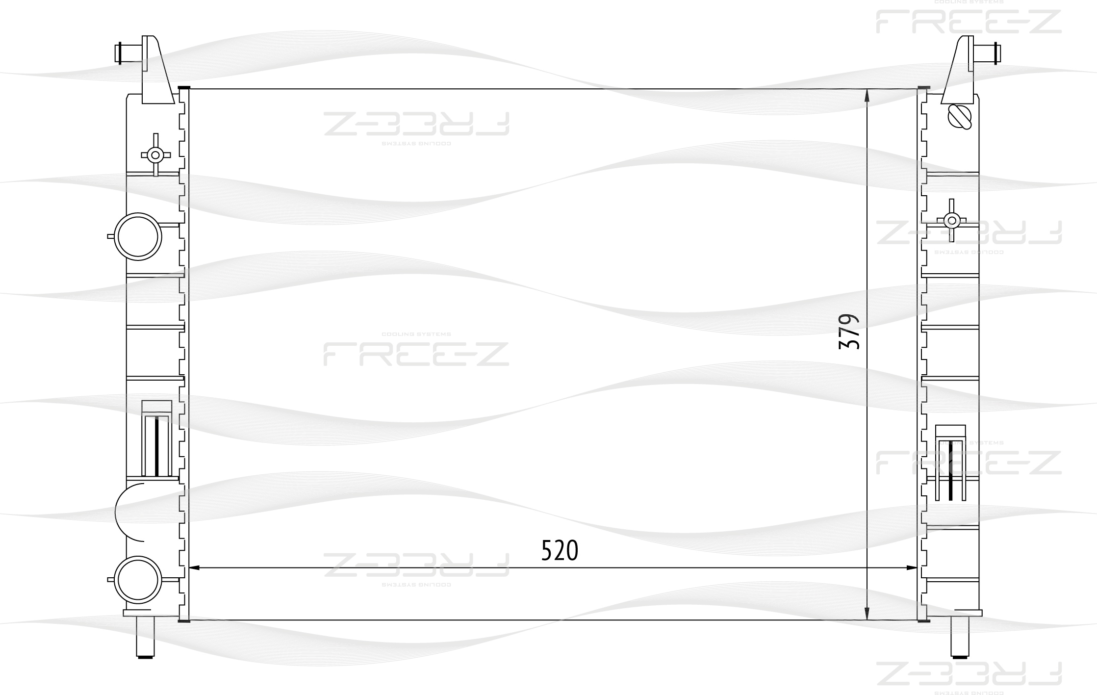 Радиатор - FREE-Z KK0140