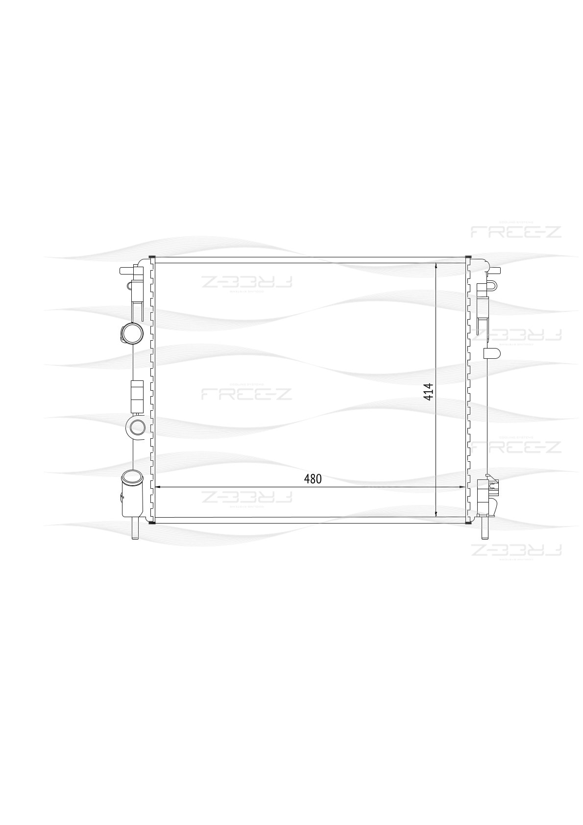 Радиатор - FREE-Z KK0184