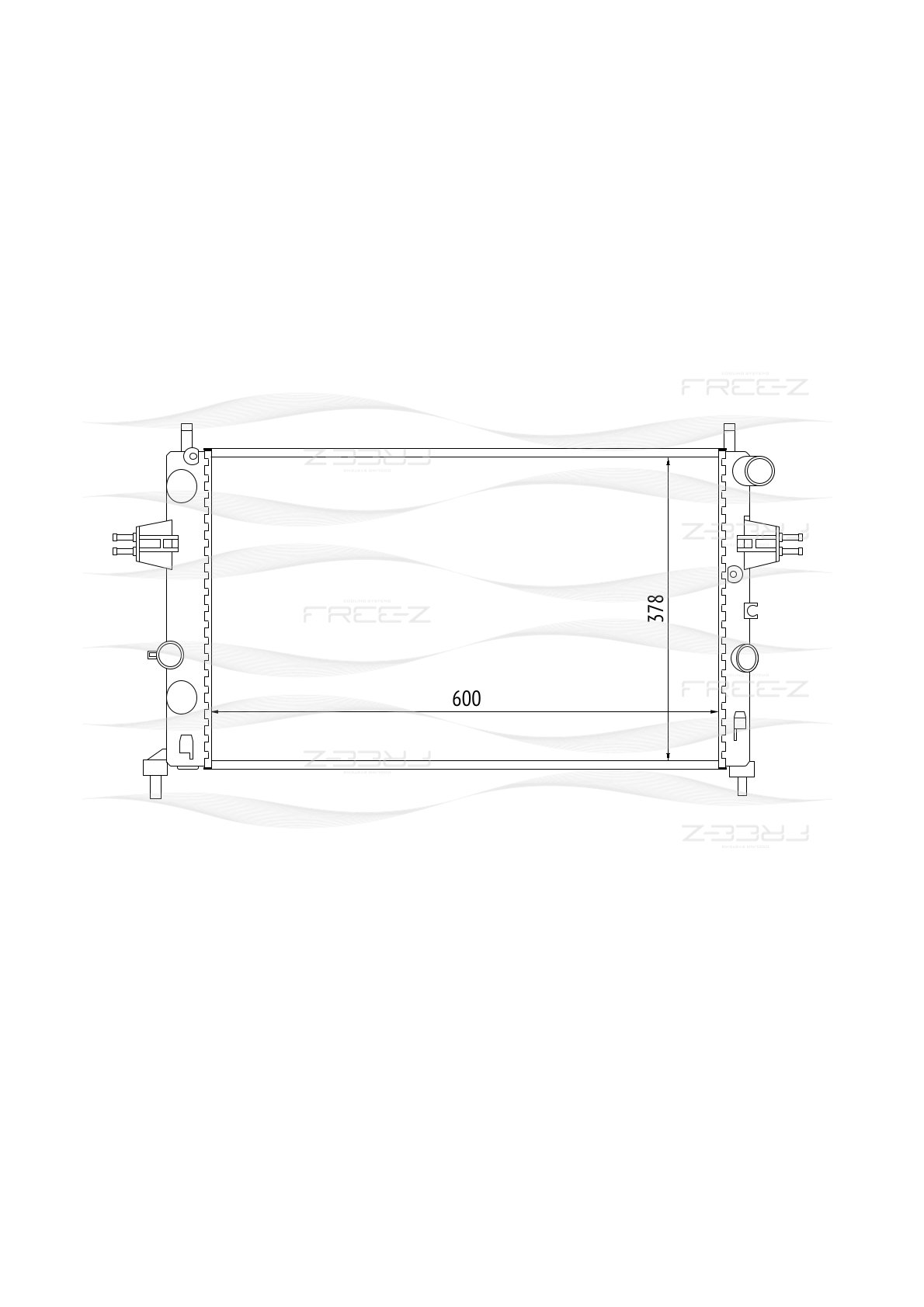 Радиатор системы охлаждения - FREE-Z KK0160
