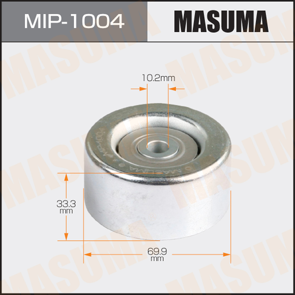 Ролик обводной ремня привода навесного оборудования, 1gr.1gd.1tr.2tr - Masuma MIP-1004