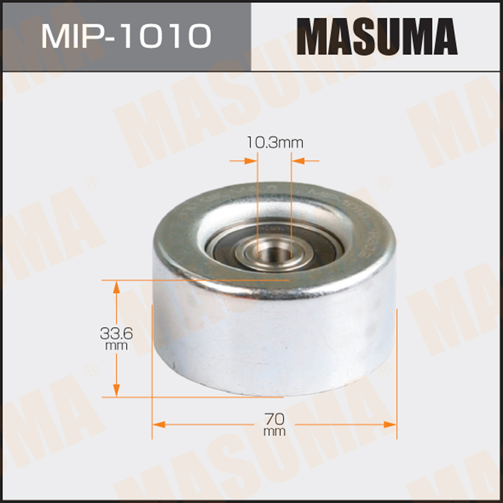 Ролик натяжителя ремня привода навесного оборудования, 2grfse, 4grfse - Masuma MIP-1010