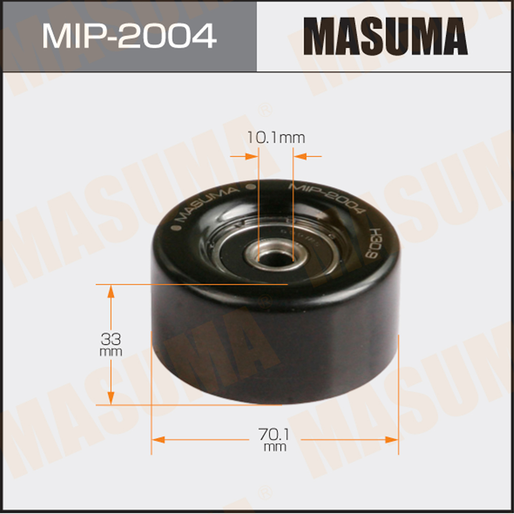 Ролик натяжителя ремня привода навесного оборудования, hr15de.hr16de.hr12de - Masuma MIP-2004