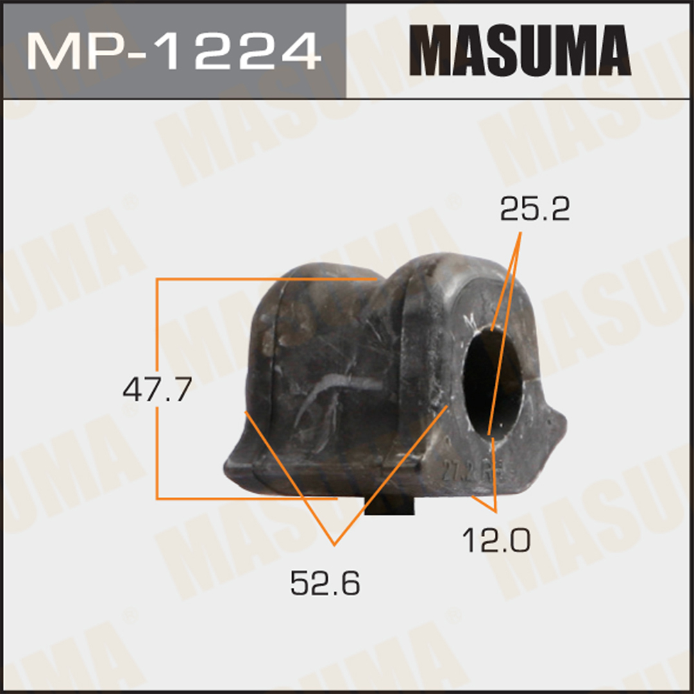 Втулка стабилизатора masuma /front/ nx300h, harrier / ayz15l, zsu60w [уп.1] RH | перед | - Masuma MP-1224
