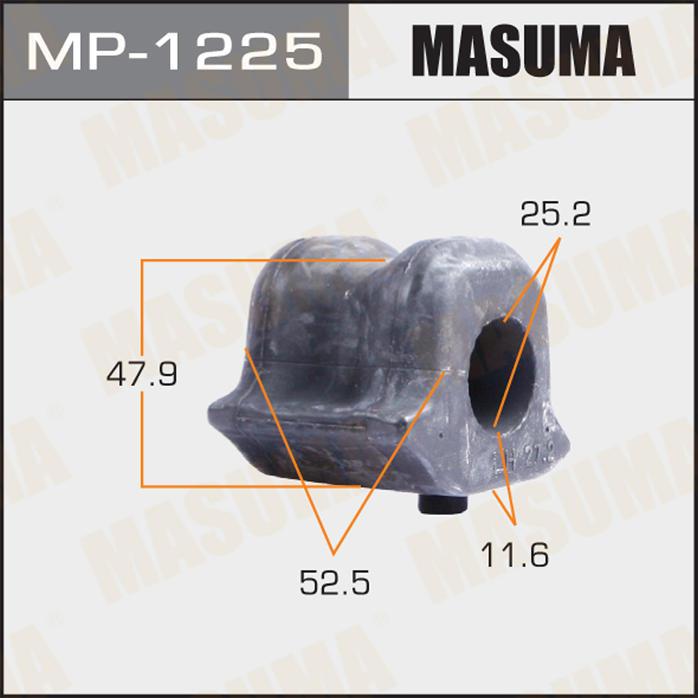 Втулка стабилизатора masuma /front/ nx300h, harrier / ayz15l, zsu60w [уп.1] LH | перед | - Masuma MP-1225