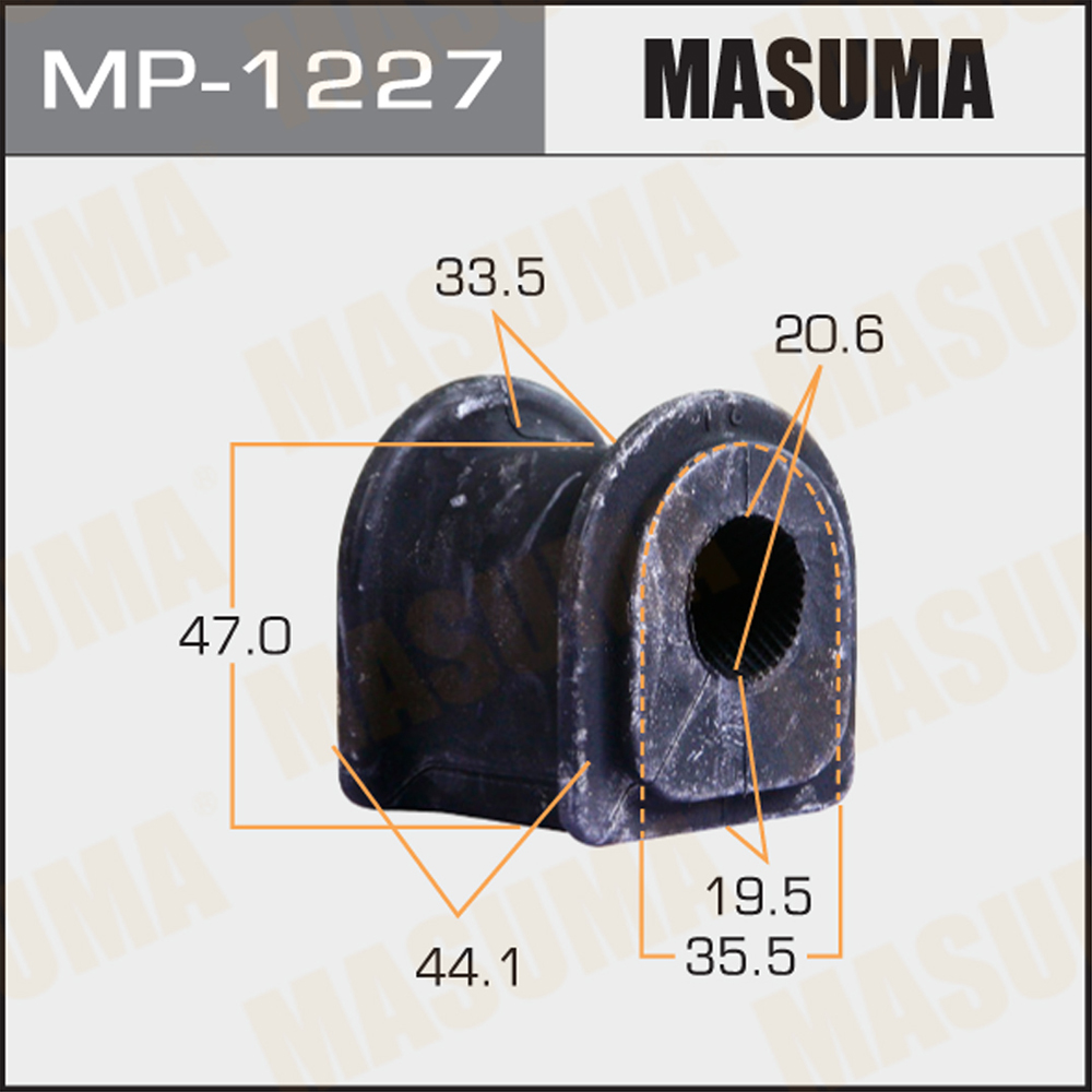 Втулка стабилизатора masuma /rear/ rx350, rx450h / ggl10l, gyl15w | зад | - Masuma MP-1227