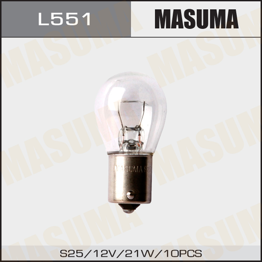 Лампа цок. masuma 12v 21W BA15s S25 - Masuma L551