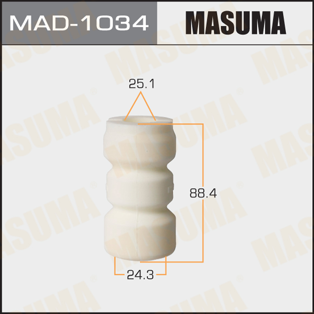 Отбойник амортизаторов masuma, 24.3x25.1x88.4, rav4 / aca20w, zca26w rear - Masuma MAD-1034