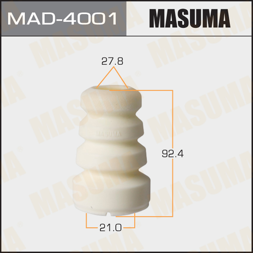 Отбойник амортизаторов masuma, 21x27.8x92.4, cx-7, cx-9 06- | перед | - Masuma MAD-4001