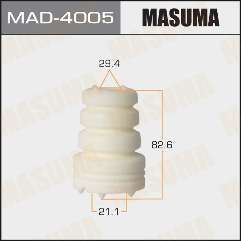 Отбойник амортизаторов masuma, 21.1x29.4x82.6, mazda 3 / BM# - Masuma MAD-4005