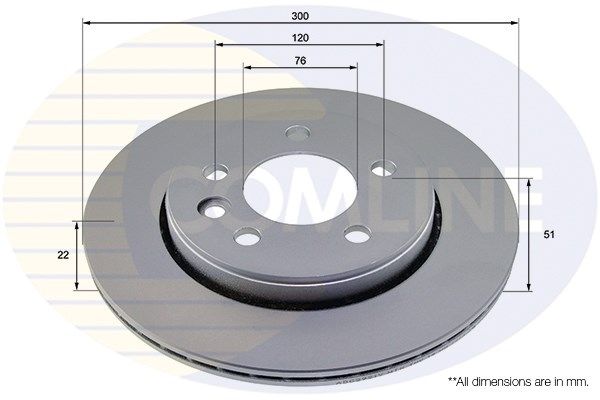 Диск тормозной - Comline ADC2921V