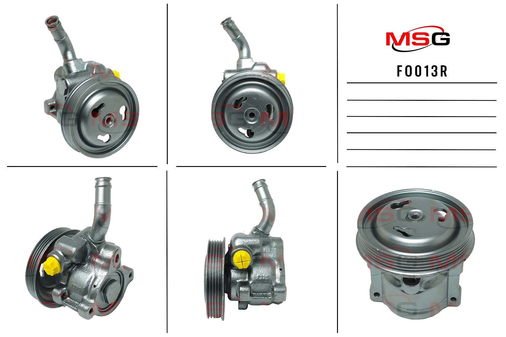 Насос ГУР ford escort VII 95-98,fiesta IV 95-00,fiesta фургон 91-96,fiesta фургон 96-,fies MSG fo013r - MSG FO013R