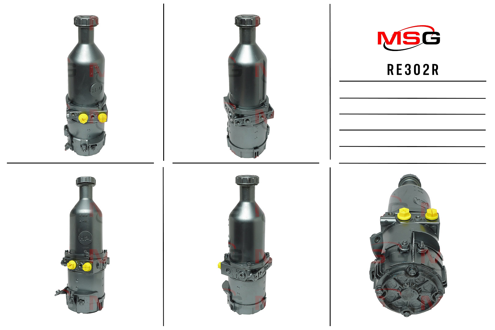 Насос ГУР с электроприводом renault clio i 1991-1998,renault rapid 1994-1998 MSG re302r - MSG RE302R