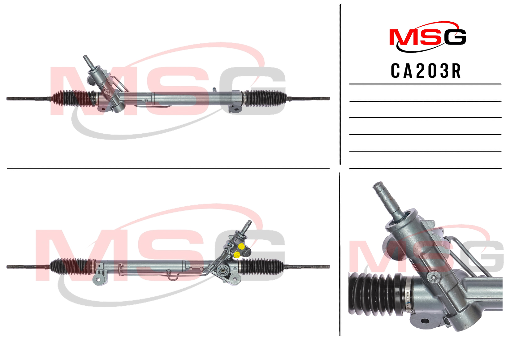 Рейка рулевая с ГУР cadillac CTS 2002-2007 MSG ca203r - MSG CA203R