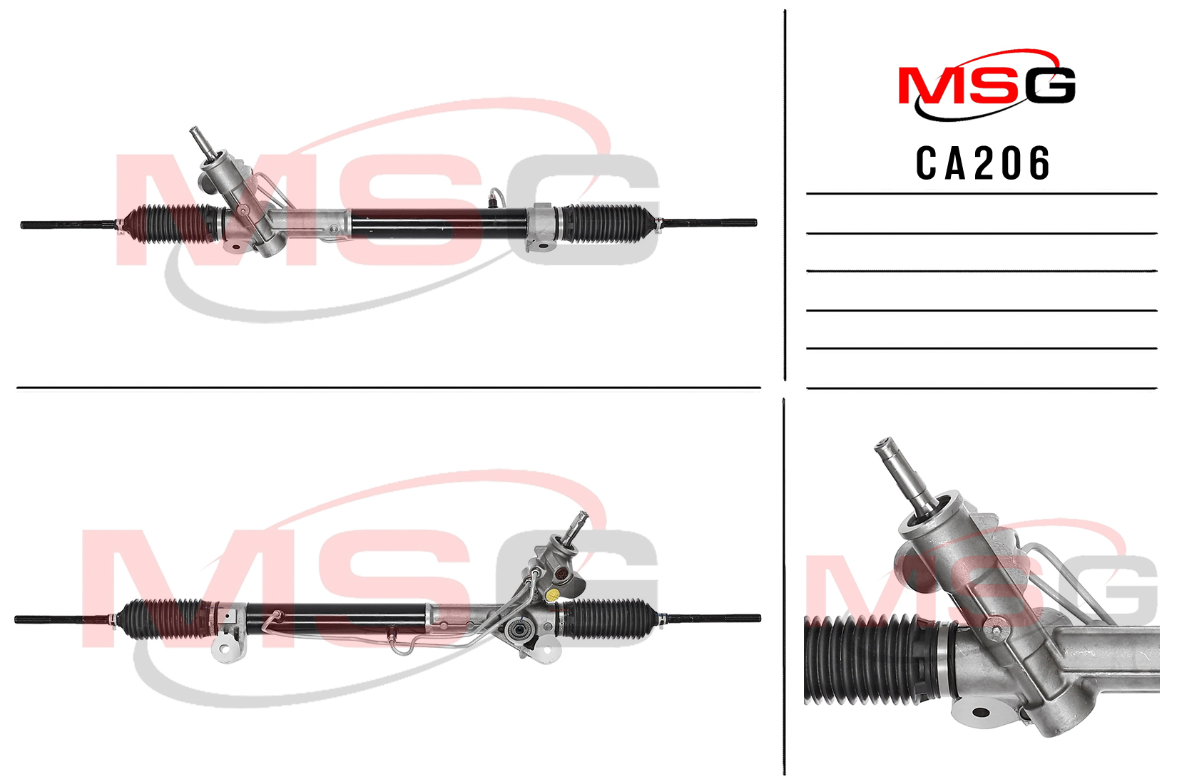 Рулевая рейка c ГУР новая Cadillac CTS 2002-2007 - MSG CA206