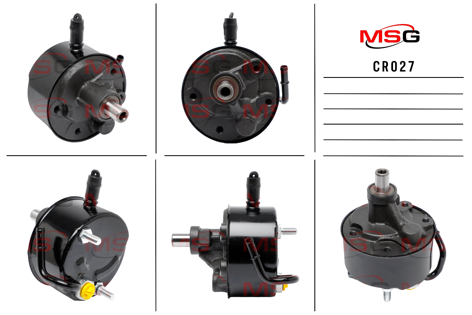Насос ГУР новый Chevrolet Express 1996-2002, GMC Savana 1996-2002, Chevrolet Express 2003-2013 - MSG CR027