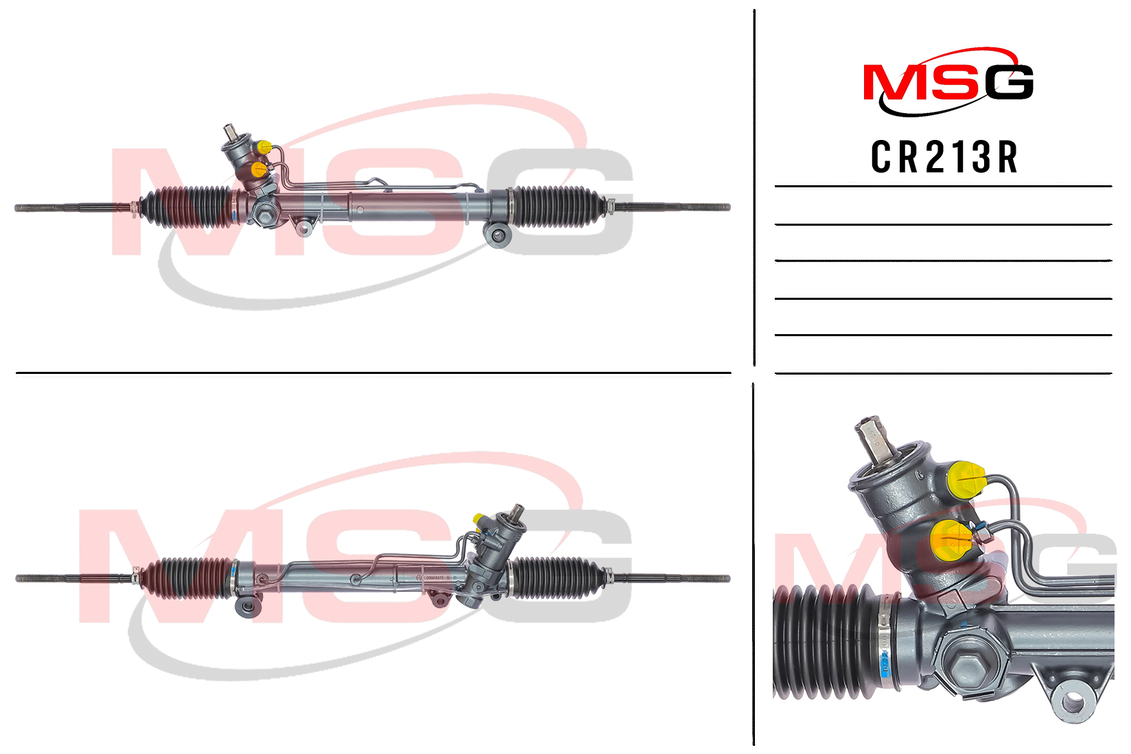 Рейка рулевая с ГУР chevrolet alero 99-04 MSG cr213r - MSG CR213R