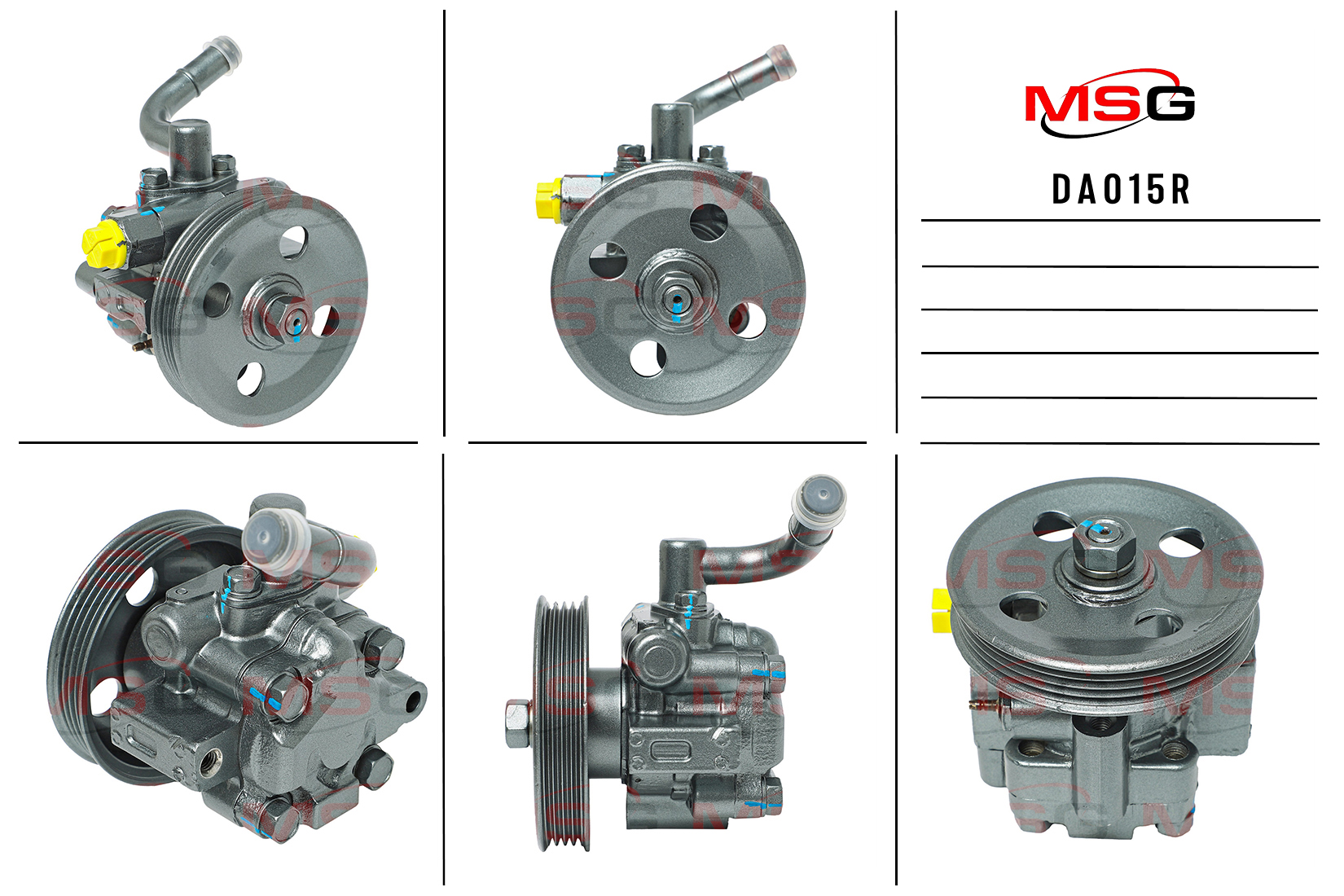 Насос ГУР chevrolet aveo седан (t250, t255) 06-,kalos 05-,kalos седан 05-daewoo gentra се MSG da015r - MSG DA015R