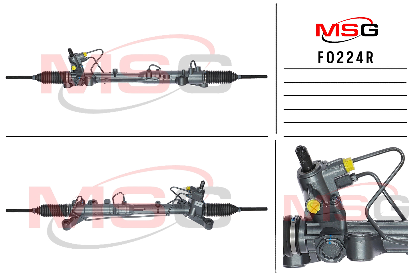 Рейка рулевая с ГУР ford edge 08- USA MSG fo224r - MSG FO224R