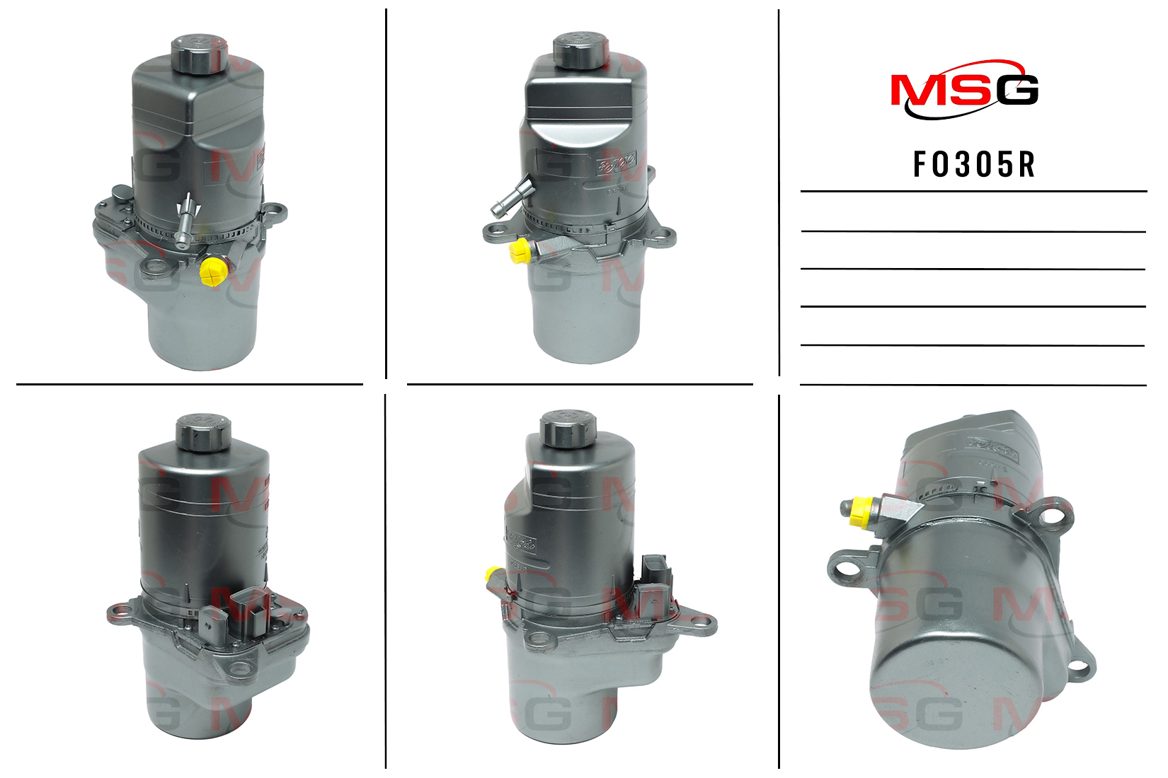 Насос ГУР с электроприводом ford c-max 2004-,focus 2004- MSG fo305r - MSG FO305R