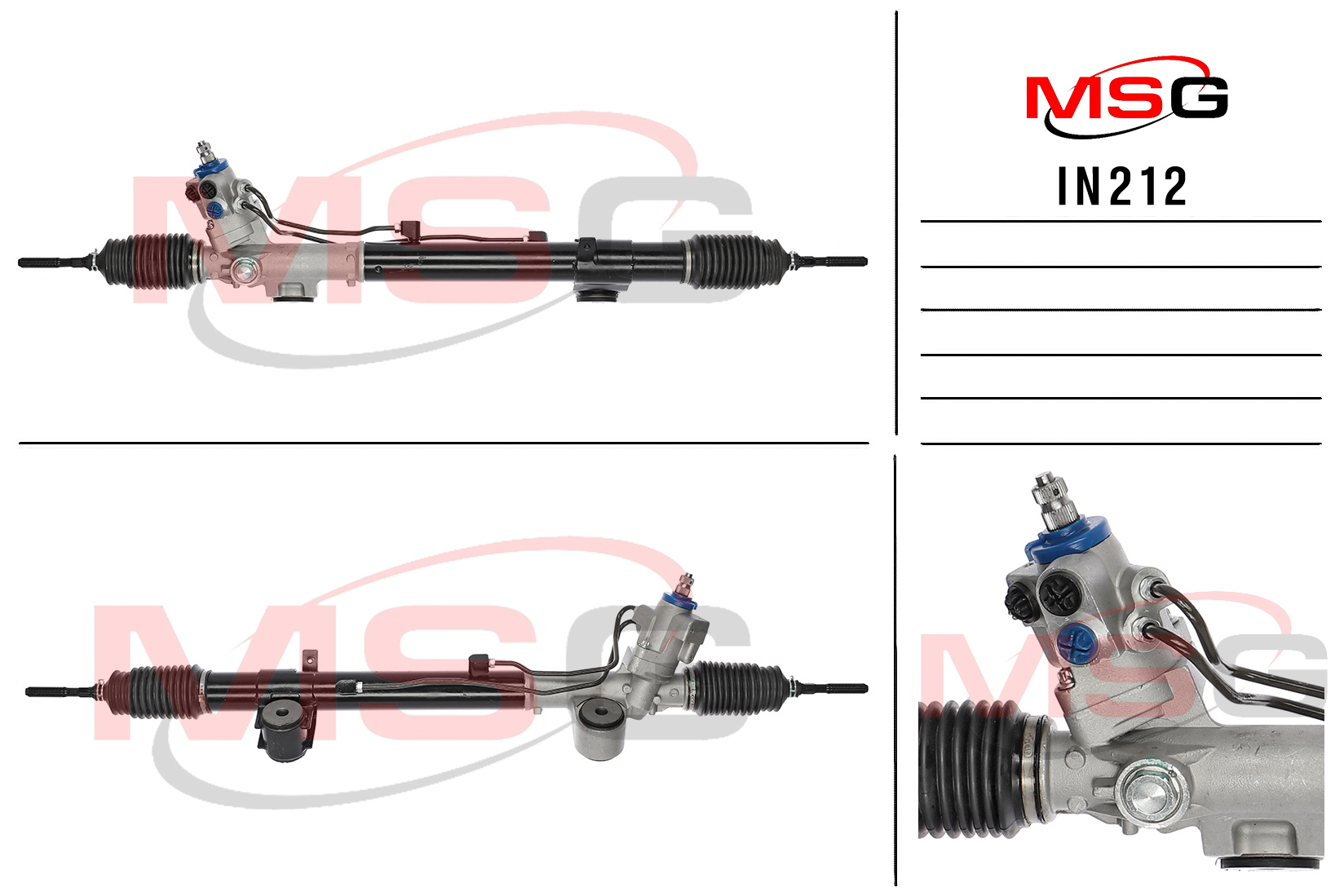 Рулевая рейка c ГУР новая Infiniti g35/g37/g25 2007-2013 - MSG IN212