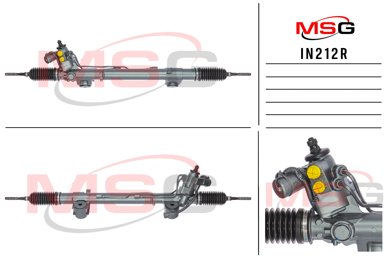 Рейка рулевая с ГУР infiniti g25/g35/g37 AWD 2007-2012 MSG in212r - MSG IN212R