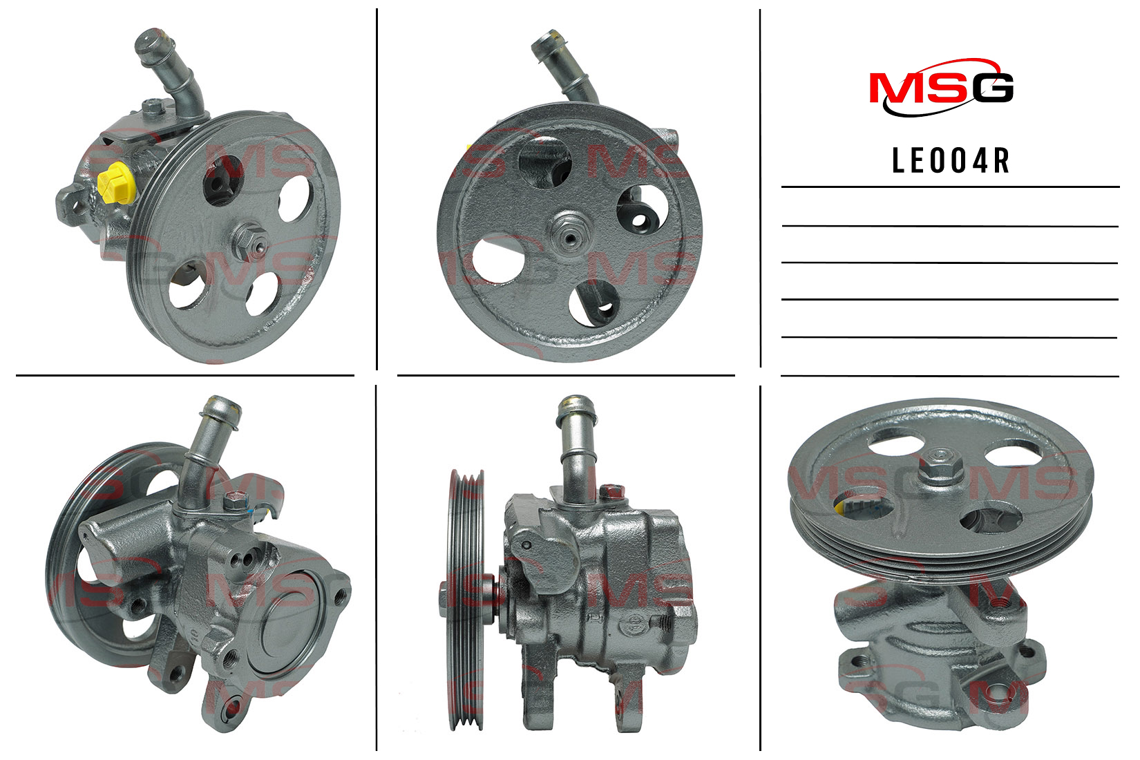 Насос ГУР lexus IS 1999-2005 MSG le004r - MSG LE004R