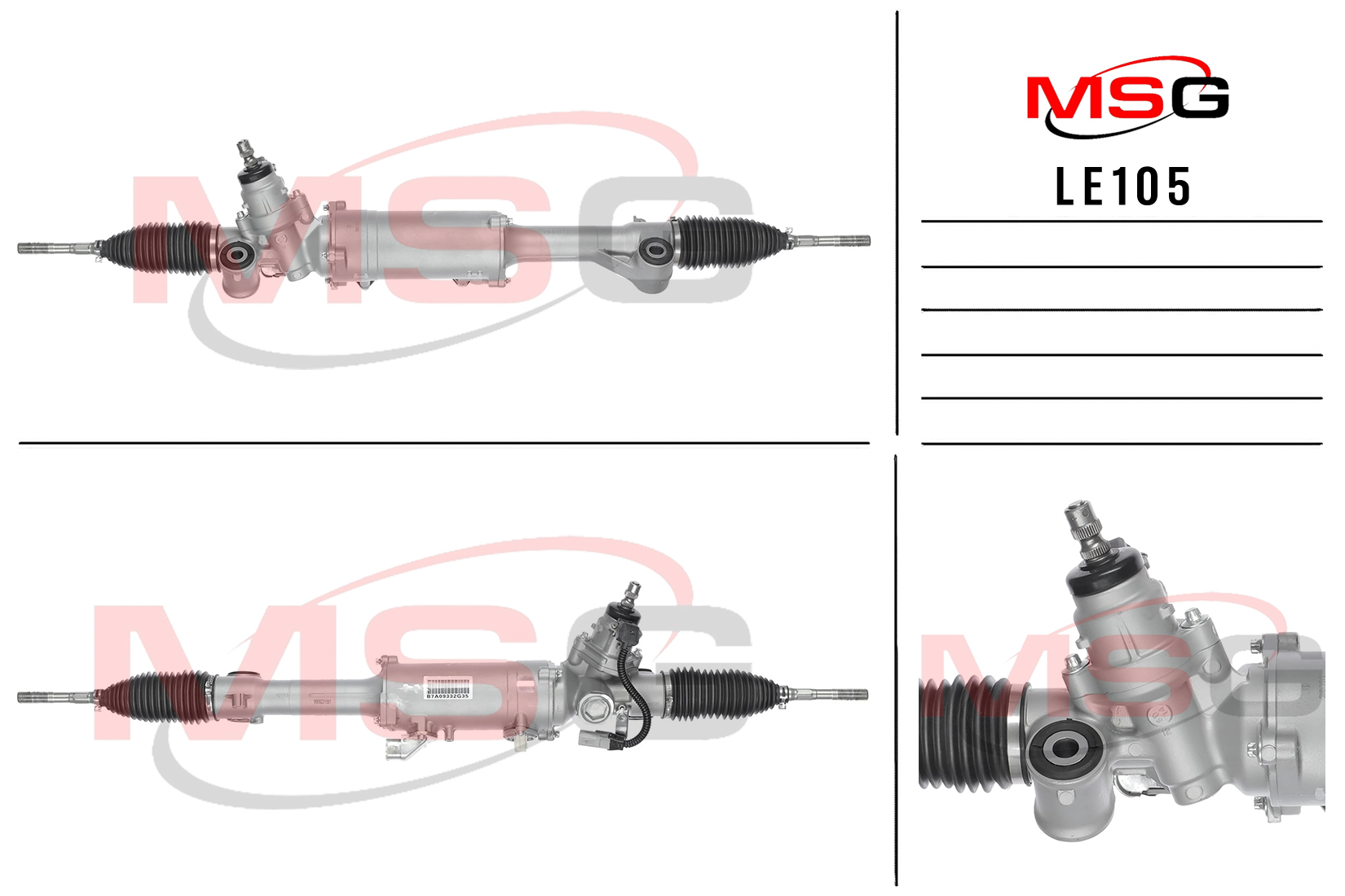 Рулевая рейка с ЭУР новая Lexus GS 250/350/450h 2012-, Lexus RC 350/300/200t 2014- - MSG LE105