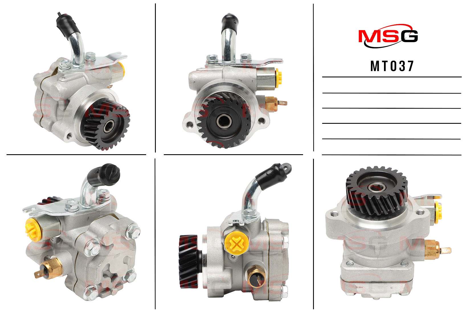 Насос ГУР новый Mitsubishi Pajero Sport 2007-2015, Mitsubishi Pajero IV / Montero IV 2007-, Mitsu - MSG MT037
