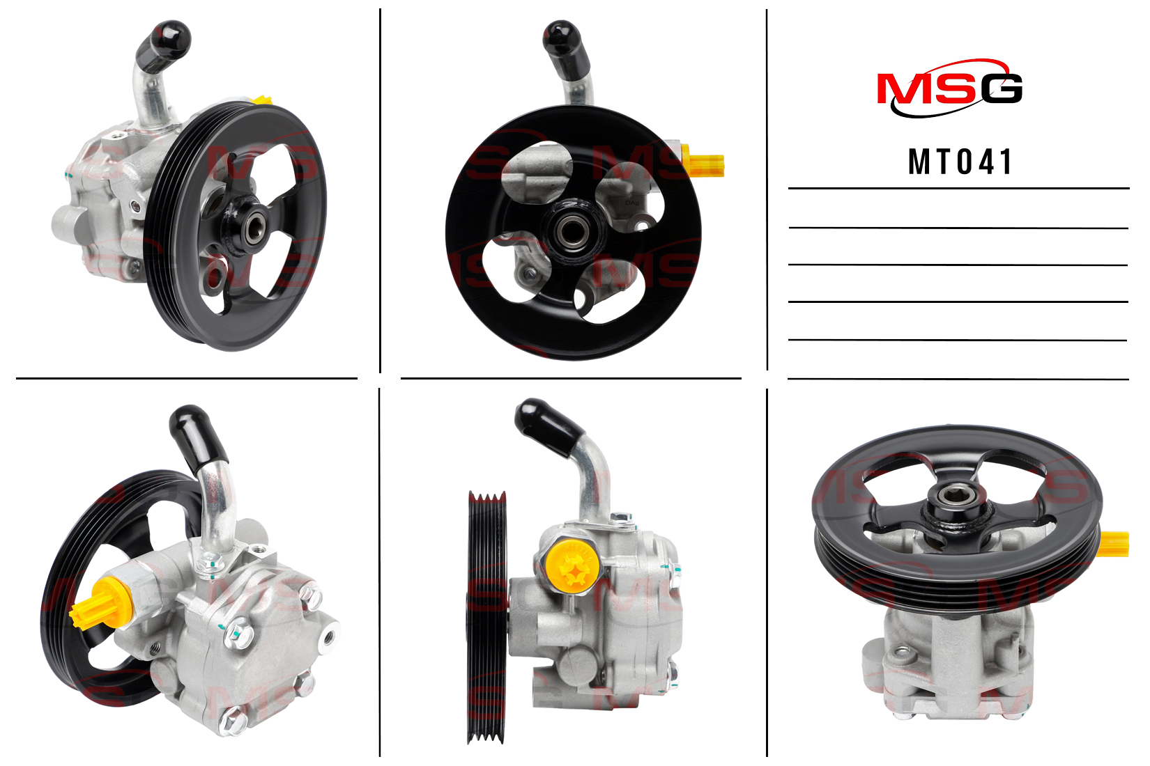 Насос ГУР новый Mitsubishi l200 2005-2015 - MSG MT041