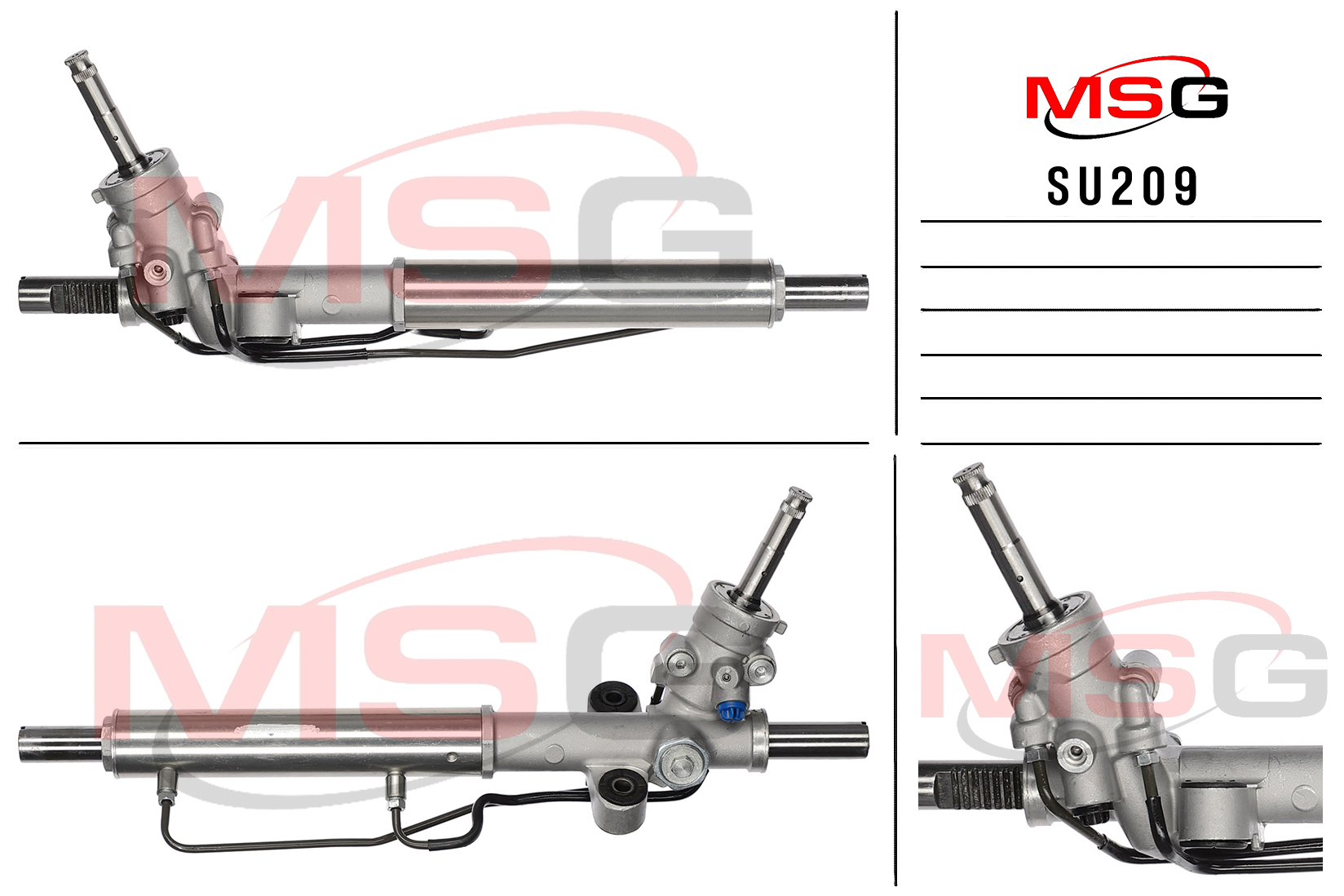 Рулевая рейка c ГУР новая Subaru Impreza / WRX 2002-2007 - MSG SU209
