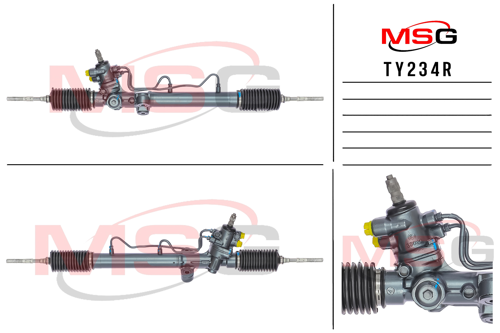 Рейка рулевая с ГУР toyota ipsum (_xm10) 96-01,picnic (_xm10) 96-01 MSG ty234r - MSG TY234R