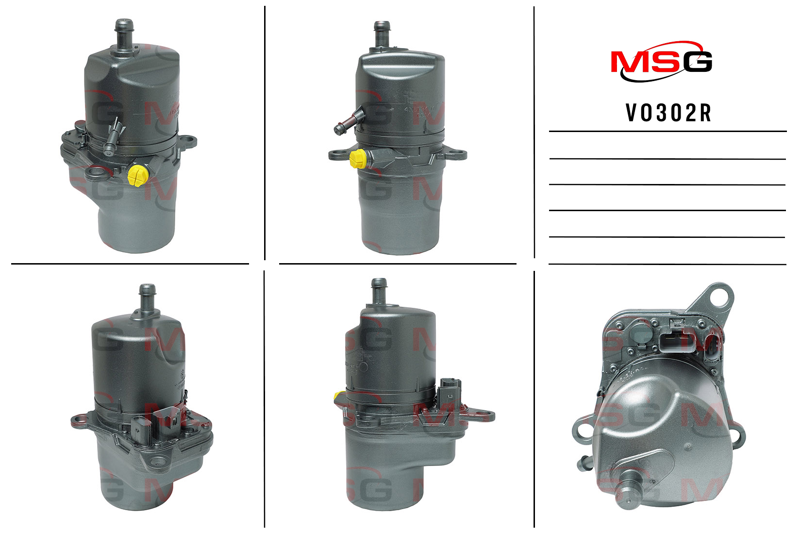 Насос ГУР с электроприводом volvo S40 II 2004-2012 V50 2004-2012 MSG vo302r - MSG VO302R